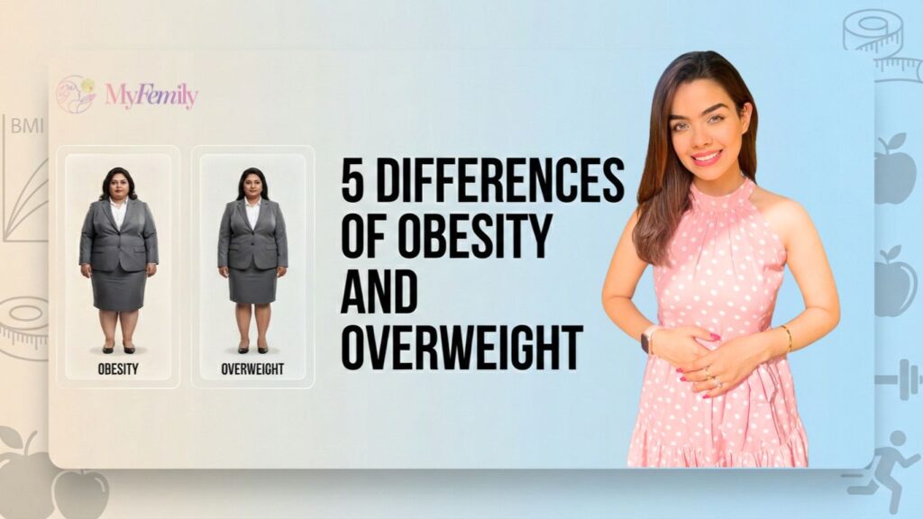 5 differences 0f obesity and overweight